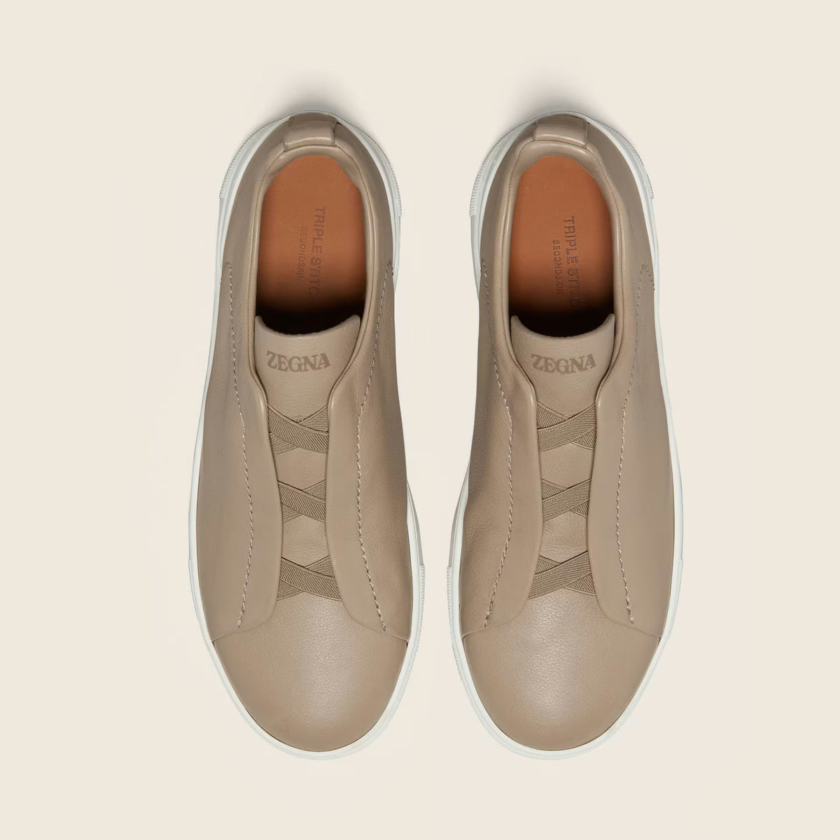 Espadrilles Zegna - Triple Stitch™ SECONDSKIN - Taupe Clair