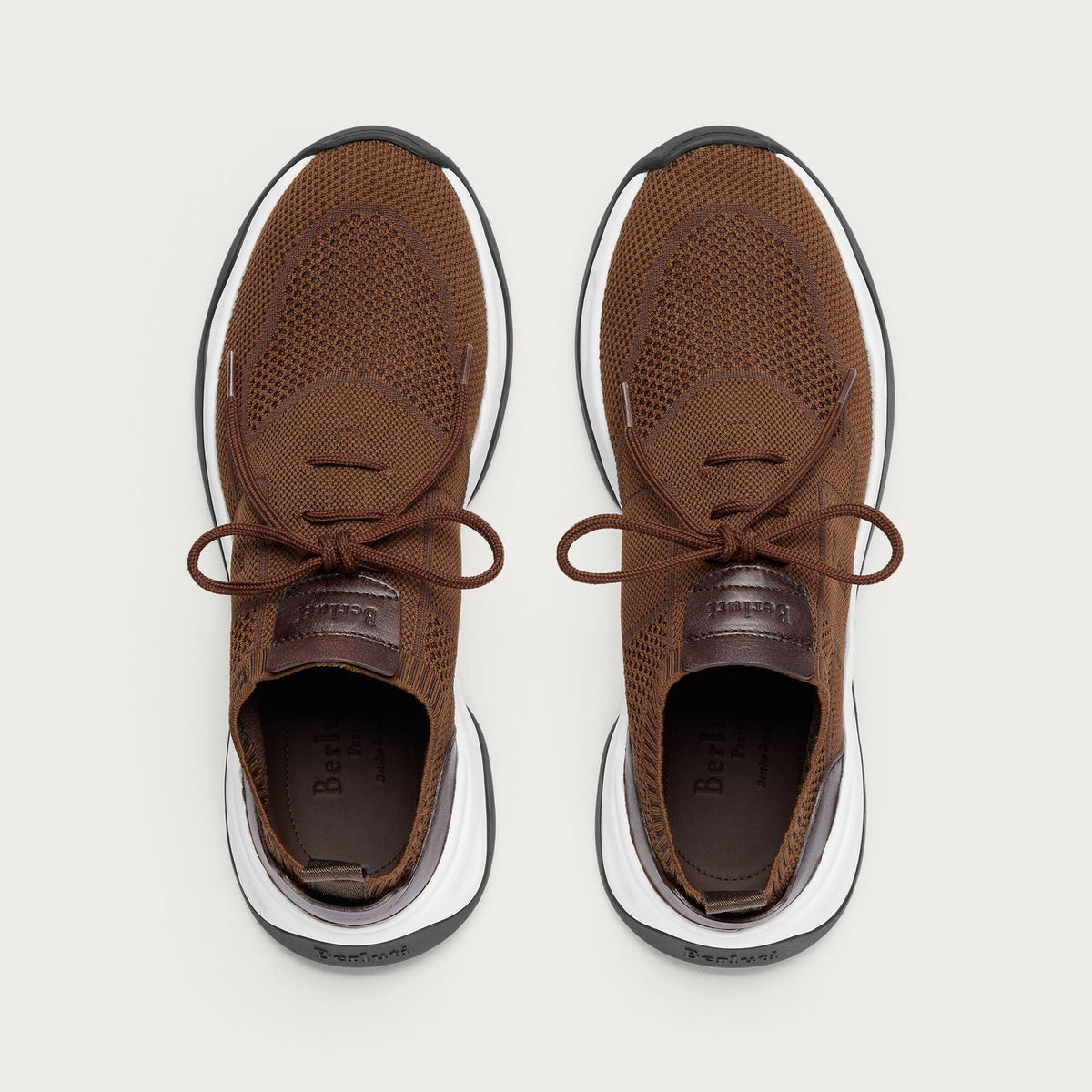 Espadrilles Berluti - Shadow - Maille et Cuir - Toffee