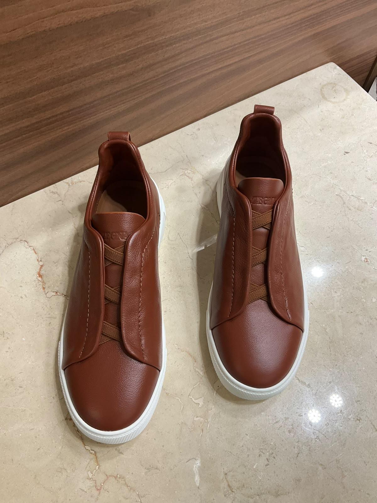 Espadrilles Zegna - Triple Stitch™ SECONDSKIN - Marron Amande