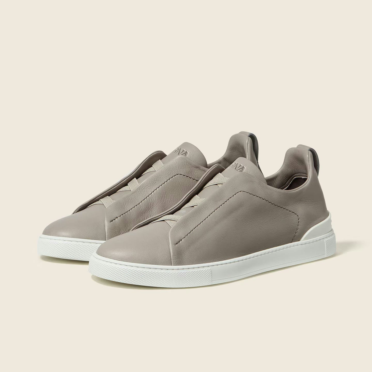 Espadrilles Zegna - Triple Stitch™ SECONDSKIN - Gris Clair
