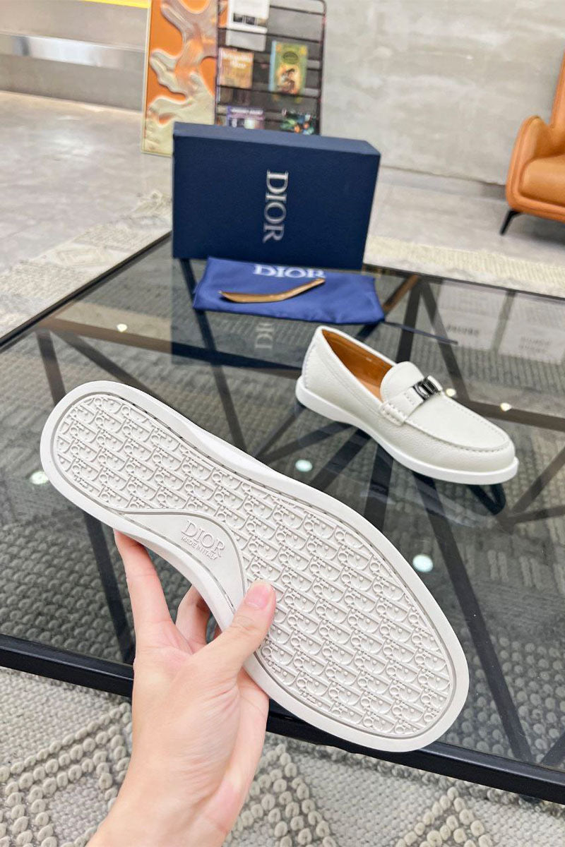 Mocassin Dior Blanc Classique