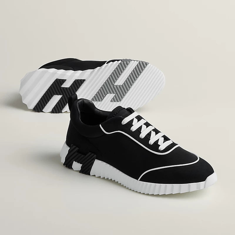 Espadrilles Hermes - Bouncing - Noir/Blanc