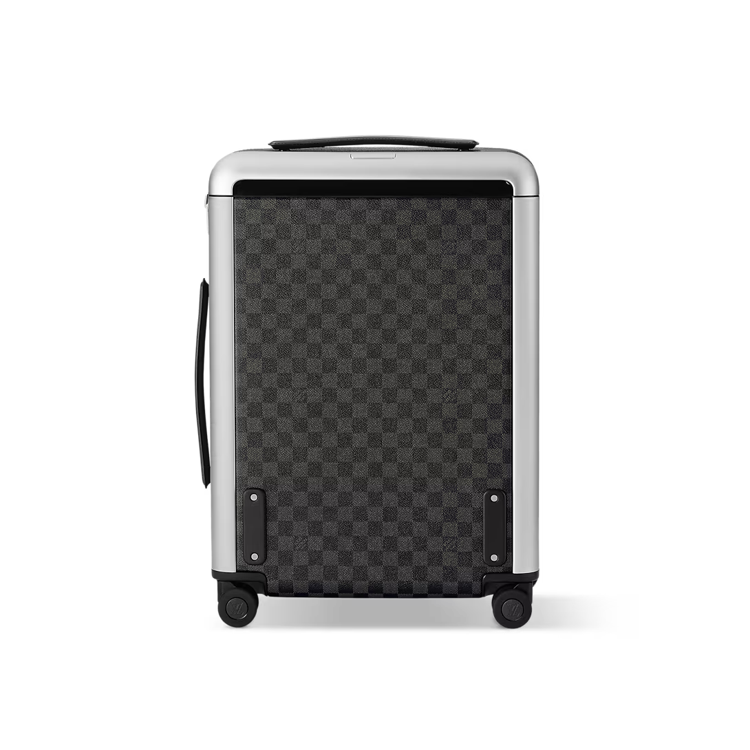 VALISE LV HORIZON 55 EN TOILE DAMIER GRAPHITE