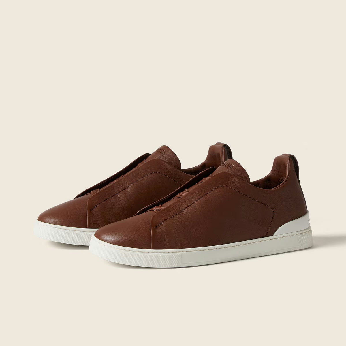 Espadrilles Zegna - Triple Stitch™ SECONDSKIN - Marron Amande