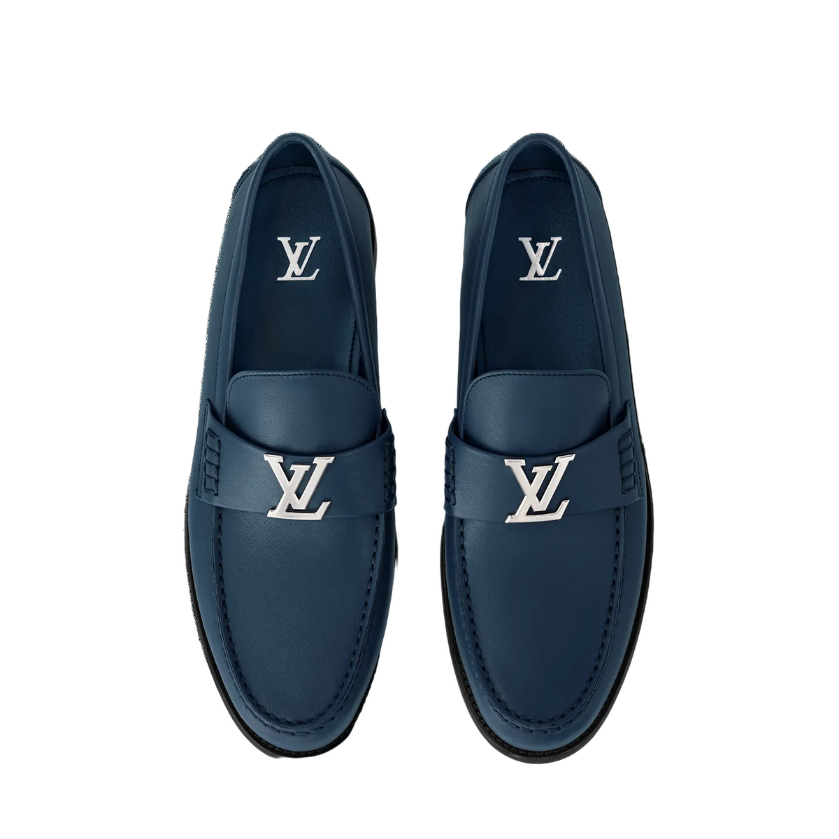 Mocassins Louis Vuitton - Major - Bleu Marine Mate