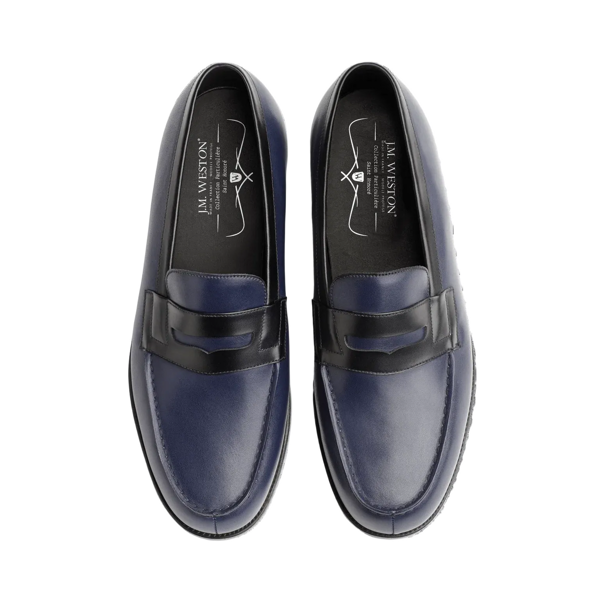 Mocassins J. M WESTON - 180 - Bleu Marine