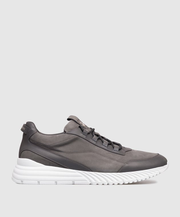 STEFANO RICCI Grey nubuck sneakers