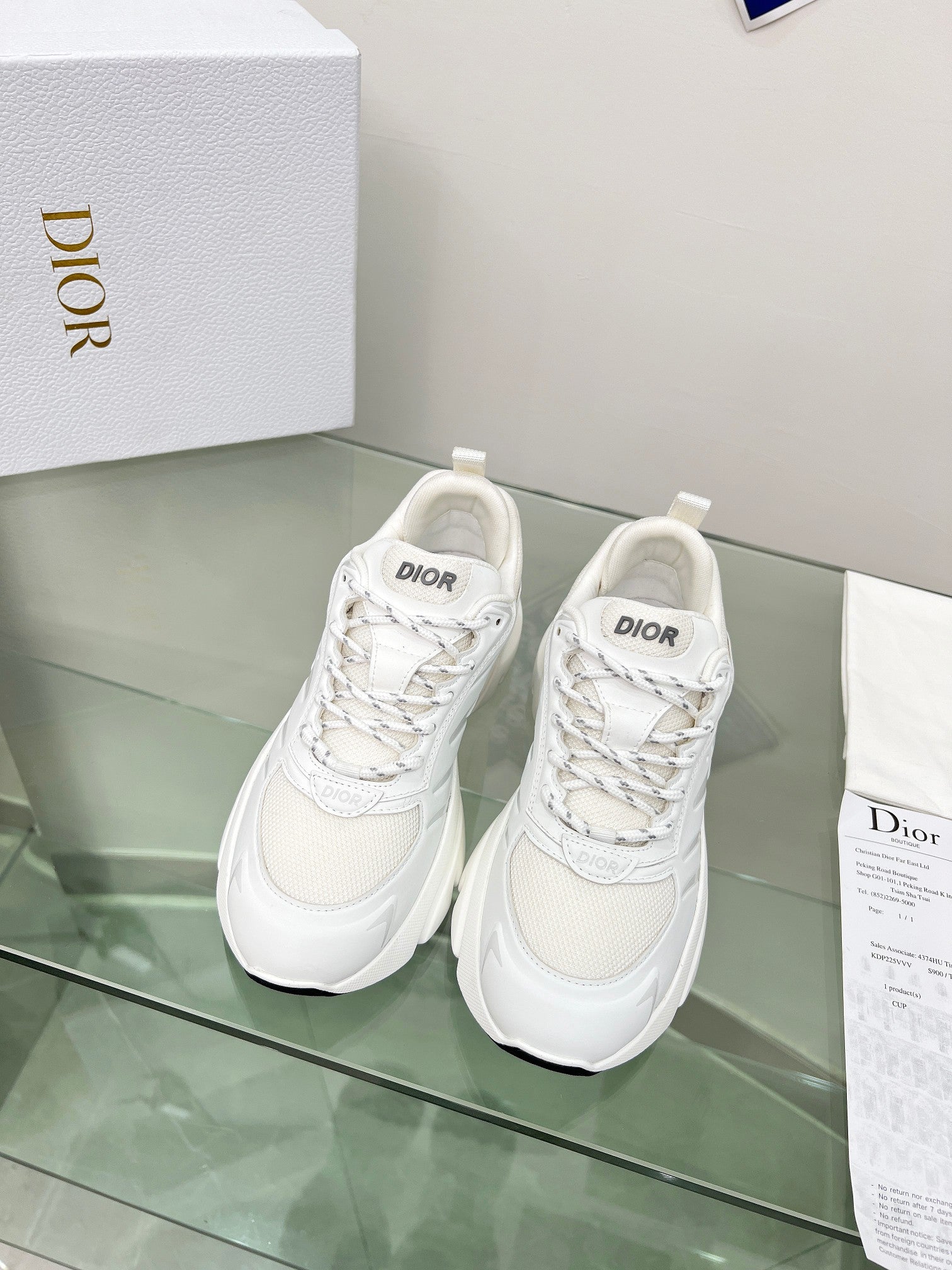 SNEAKER DIOR B44 BLADE A MAILLE BLANC 2025