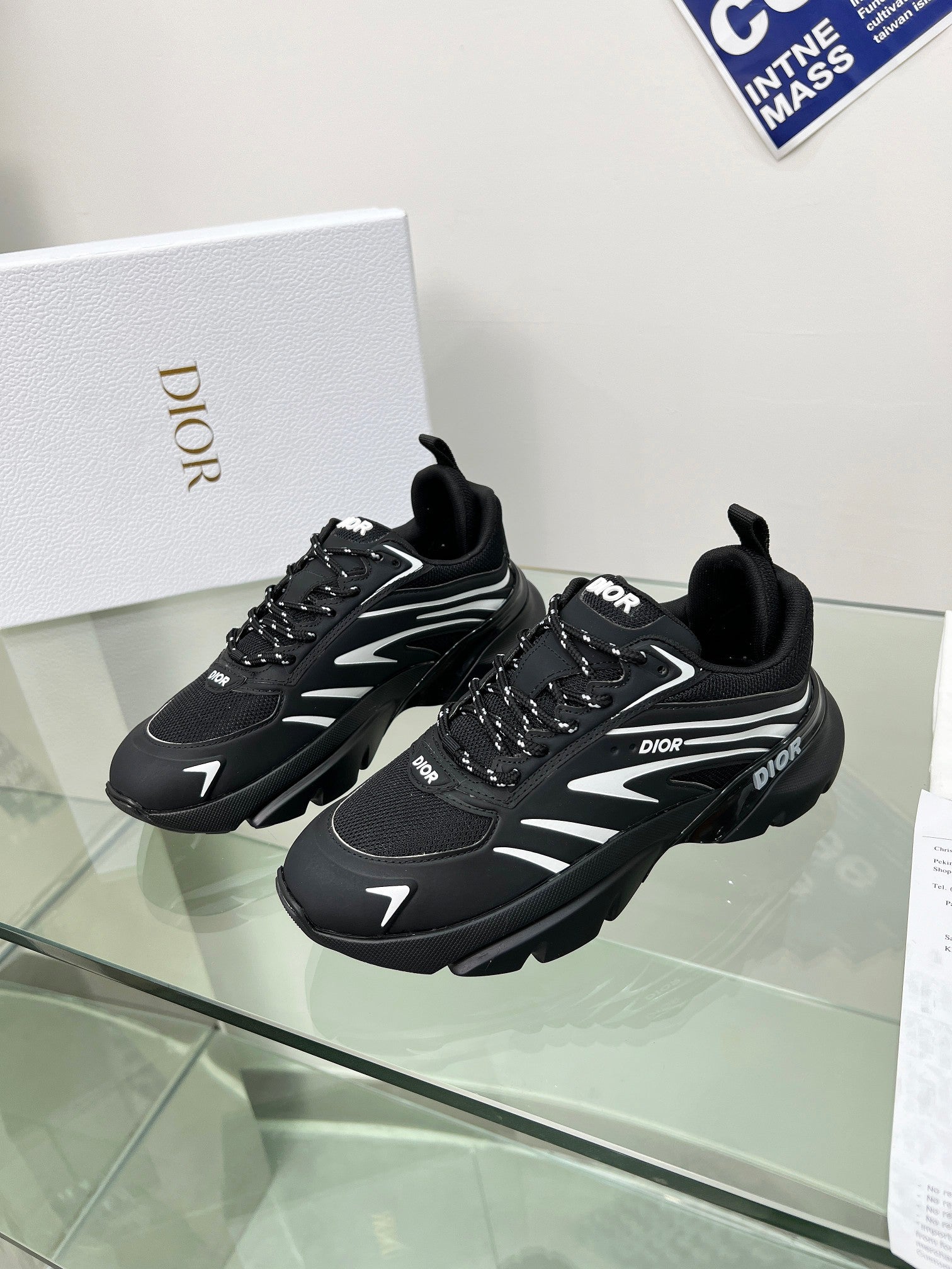 SNEAKER DIOR B44 BLADE A MAILLE BLACK 2025