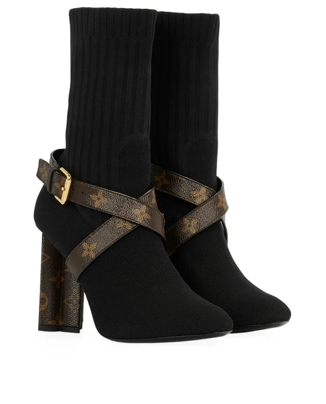 BOTTINES LOUIS VUITTON SILHOUETTE EN MONOGRAME