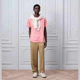 T-Shirt Christian Dior - Logo Brodé - Coupe Relax - Rose