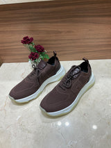 Espadrilles Berluti - Shadow - Maille et Cuir - Marron Foncé