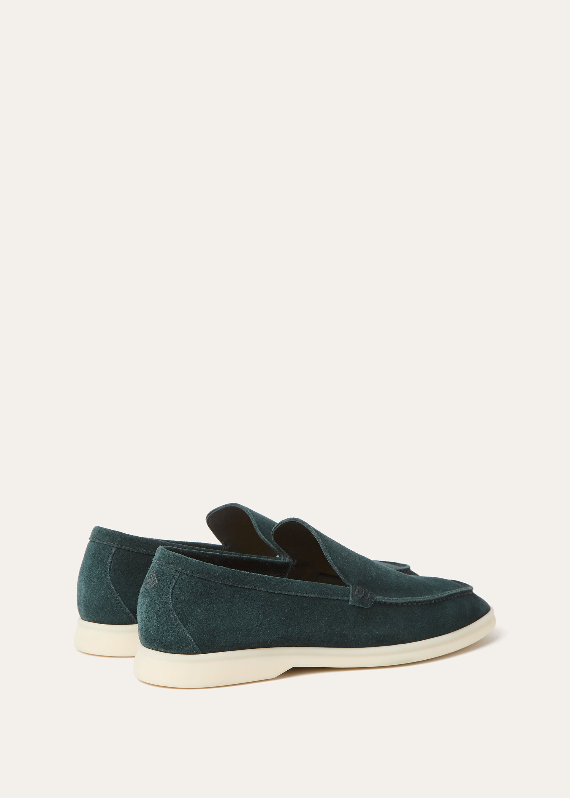 Loro piana Mocassins summer walk vert fonce