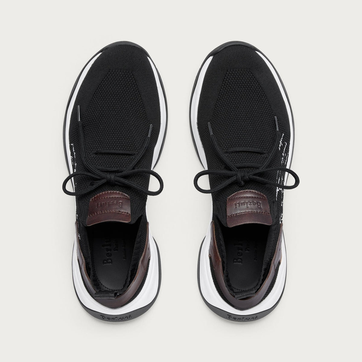 Espadrilles Berluti - Shadow - Maille et Cuir - Noir
