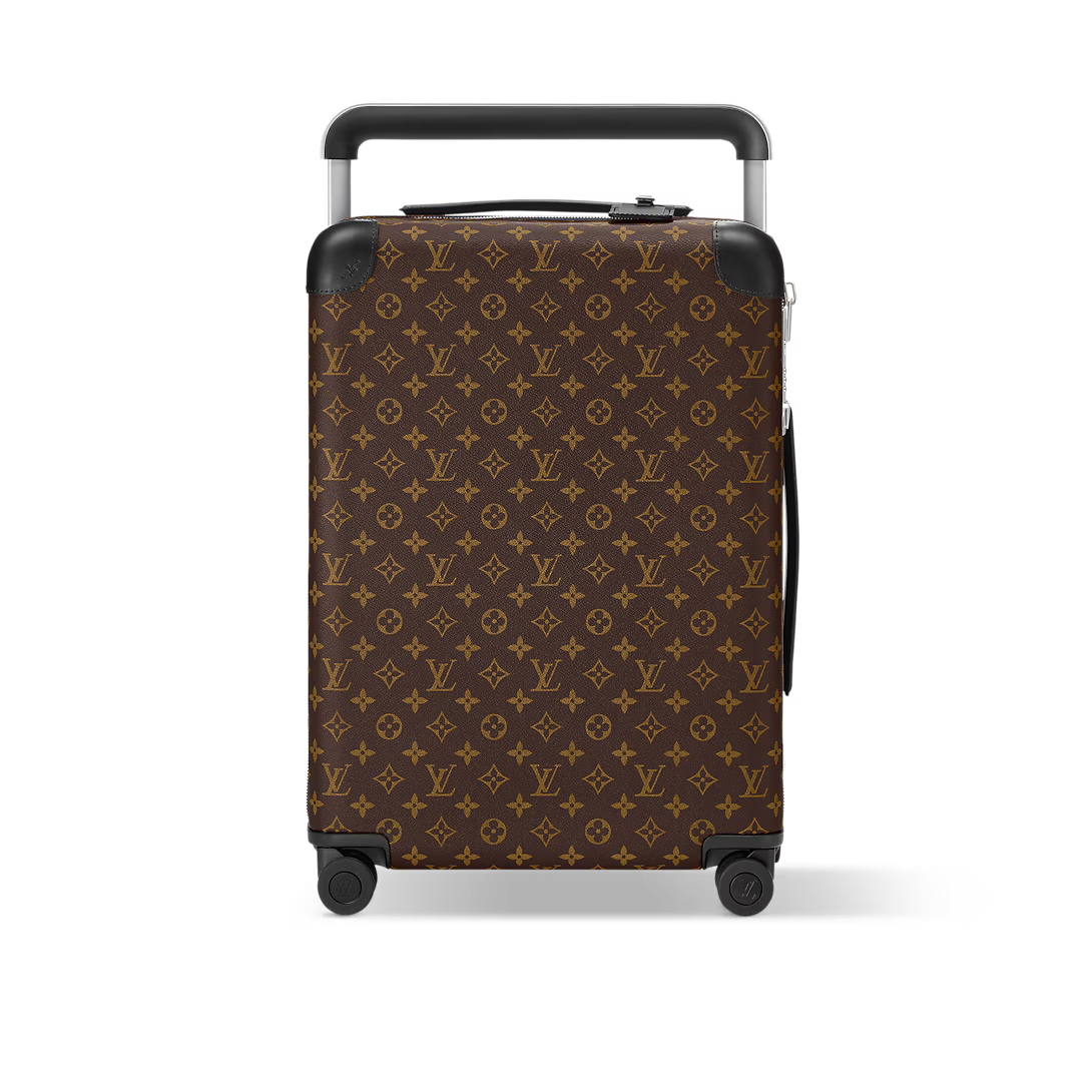 VALISE LV CABINE HORIZON 55 EN TOILE MONOGRAM MACASSAR