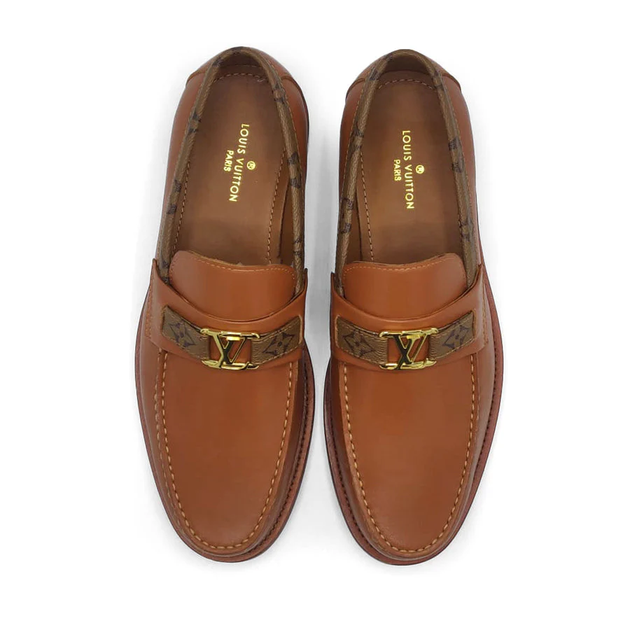MOCASSIN LOUIS VUITTON MAJOR LOAFER EN MARRON GOLD