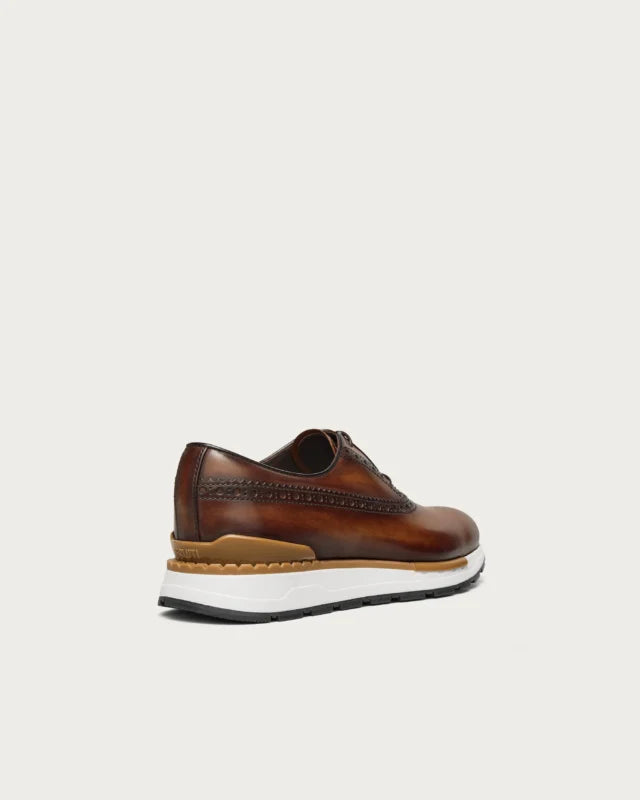 BASKETS BERLUTI TORINO FAST CUIR EN CAACO INTENSE