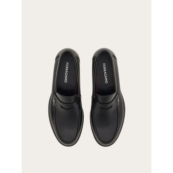 Mocassins Ferragamo - Penny Ornement Gancini - Noir