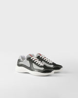 Sneakers Prada America’s Cup en cuir verni et tissu technique