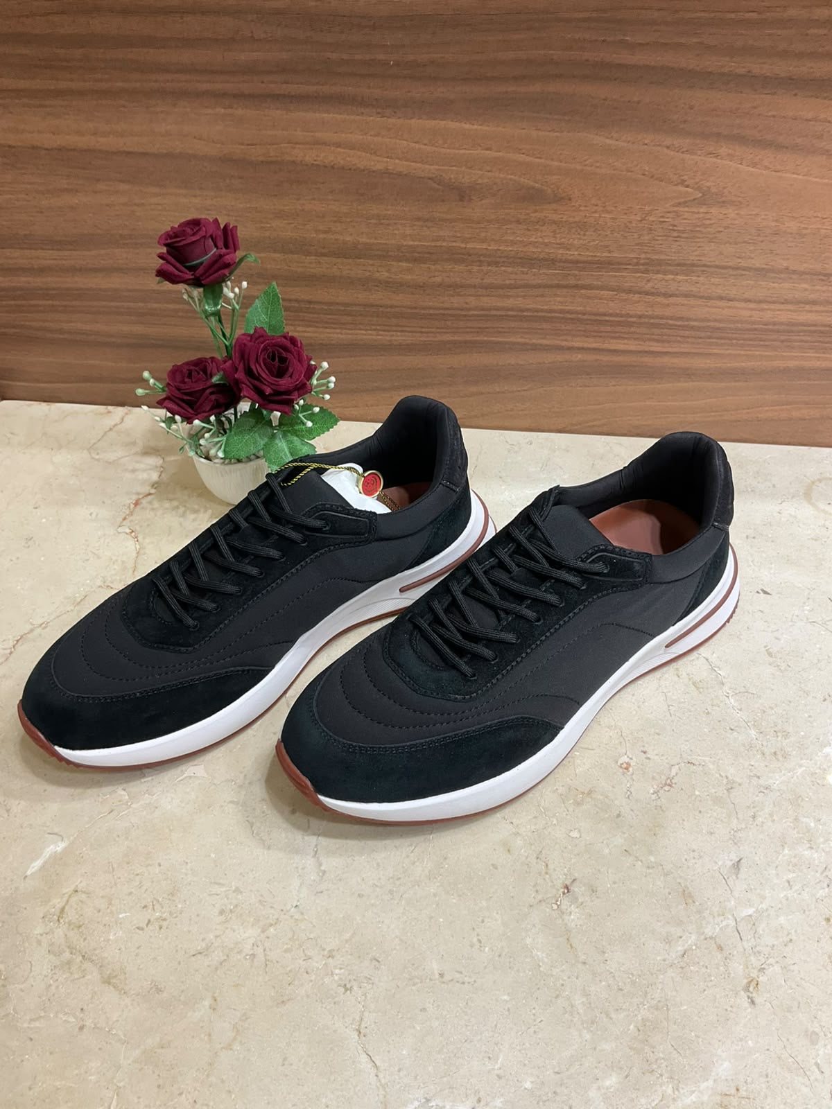 Espadrilles Loro Piana - Week End Walk Microfibre Storm System - Noir