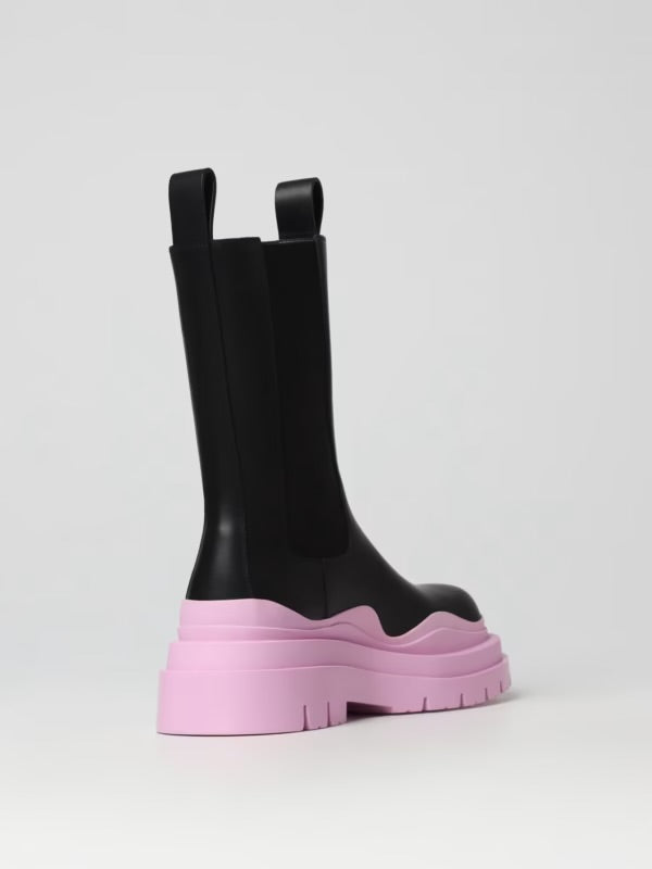 BOTTES BOTTEGA VENETA CHELSEA EN NOIR/ROSE