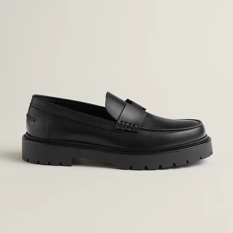 MOCASSINS HERMES KLEMENT EN NOIR