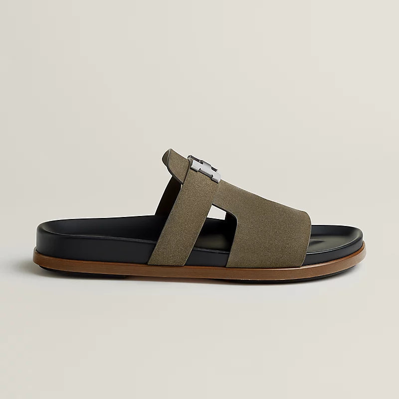 Sandales Hermes - Jaurès - Étoupe
