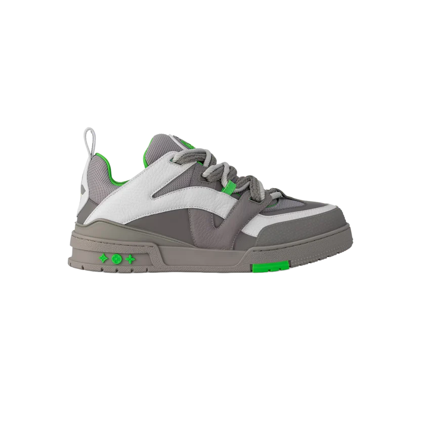 BASKETS LOUIS VUITTON SKATE TRAINERS EN GRIS VERT
