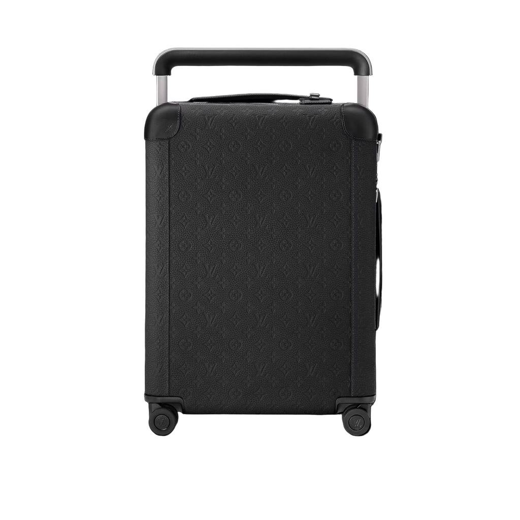 VALISE HORIZON 55 EN CUIR TAURILLON NOIR