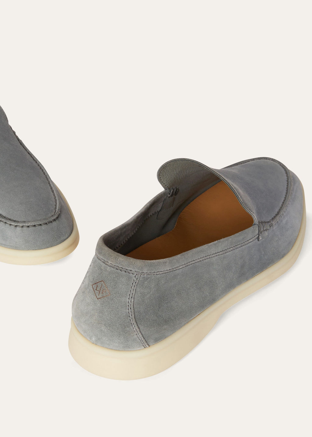 Loro piana Mocassins summer walk Gull gray