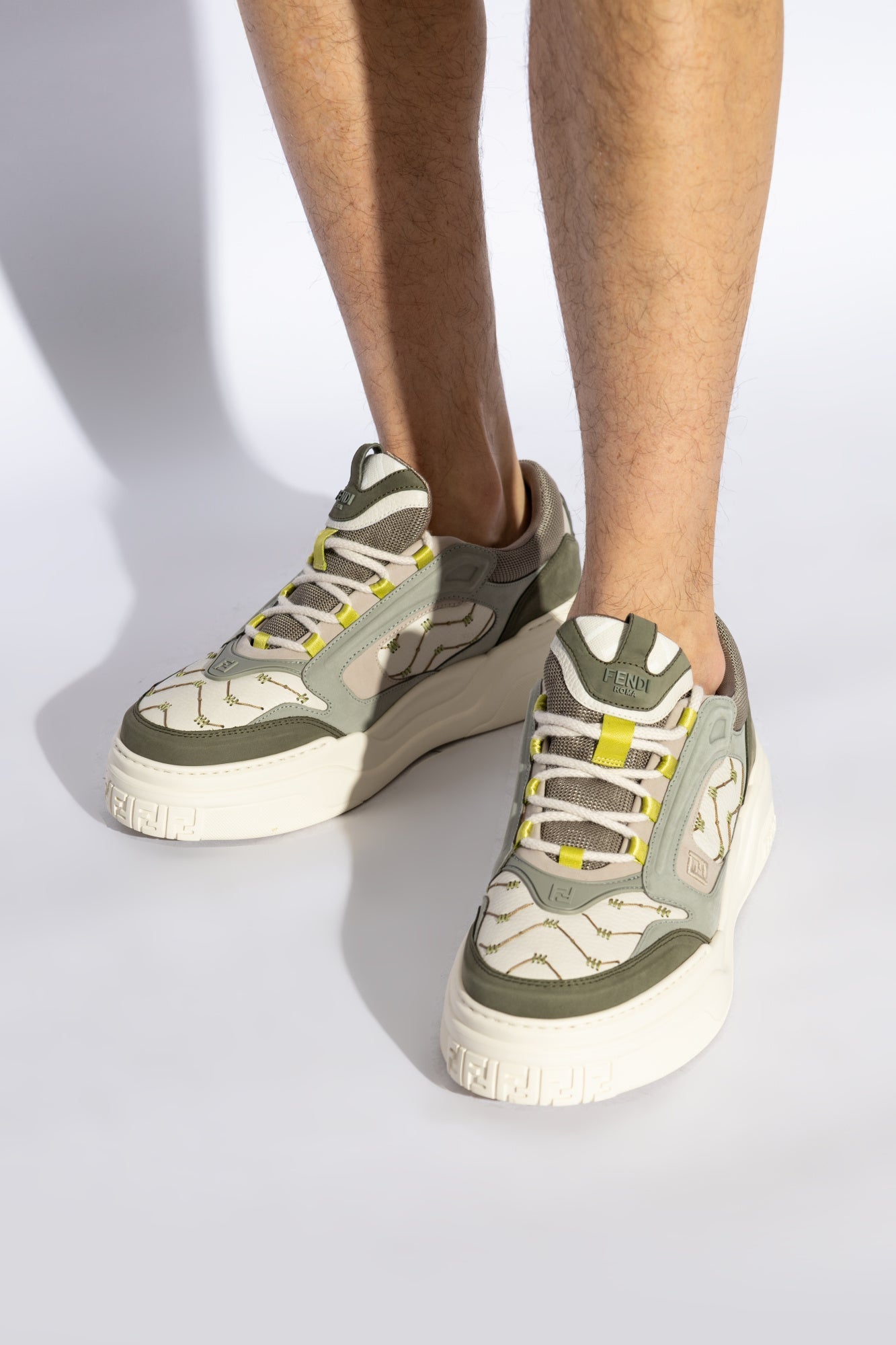 FENDI FORCE Multicolor leather