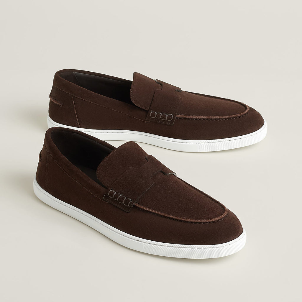Mocassin Job loafers Hermès Suisse - Marron