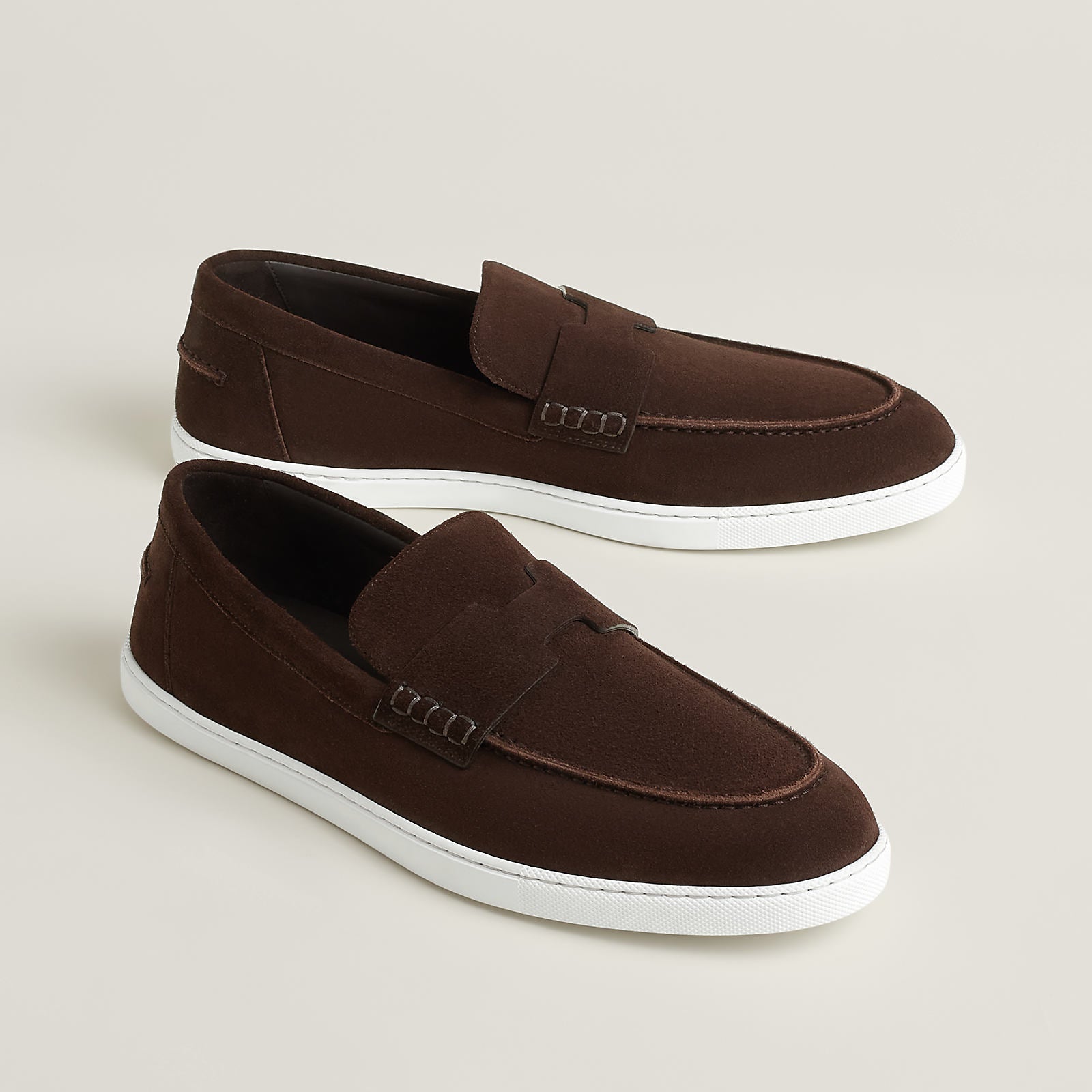Mocassin Job loafers Hermès Suisse - Marron