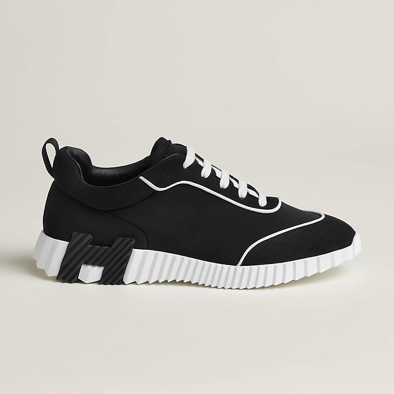 Espadrilles Hermes - Bouncing - Noir/Blanc