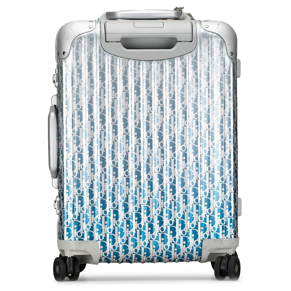 BAGAGE CABINE DIOR BLUE X RIMOWA EN ALUMINIUM DEGRADE BLEU