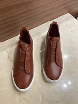 Espadrilles Zegna - Triple Stitch™ SECONDSKIN - Marron Amande