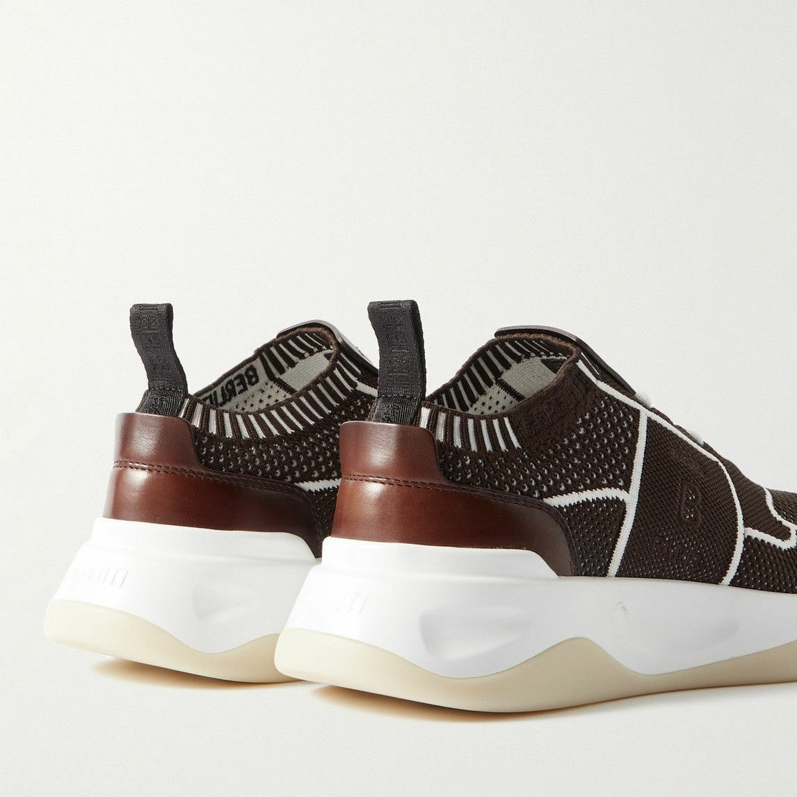 Espadrilles Berluti - Shadow - Maille et Cuir - Marron