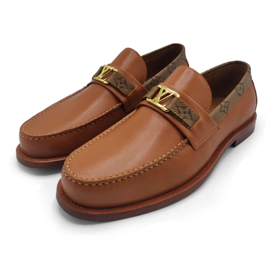 MOCASSIN LOUIS VUITTON MAJOR LOAFER EN MARRON GOLD