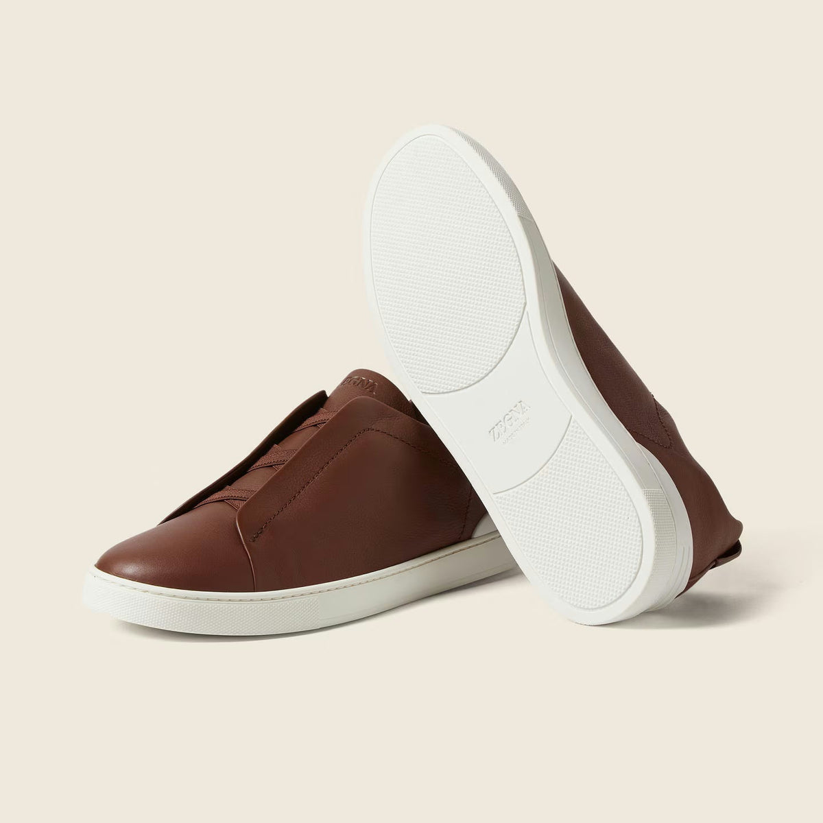 Espadrilles Zegna - Triple Stitch™ SECONDSKIN - Marron Amande