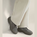 Espadrilles Zegna - Triple Stitch™ - Monte en Cuir et Veau Velours - Gris