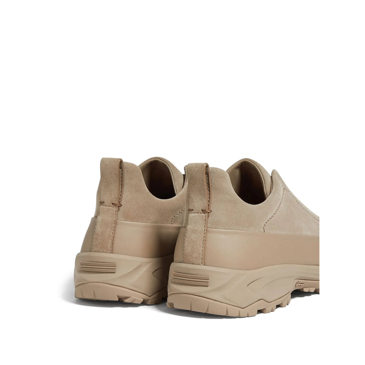 Espadrilles Zegna - Triple Stitch™ - Monte en Cuir et Veau Velours - Beige