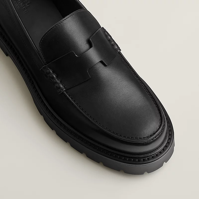 MOCASSINS HERMES KLEMENT EN NOIR