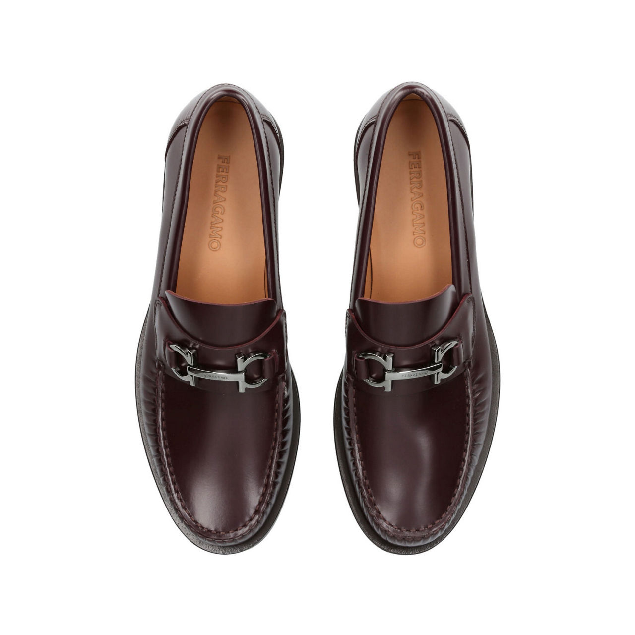MOCASSINS FERRAGAMO EN ROUGE VIN