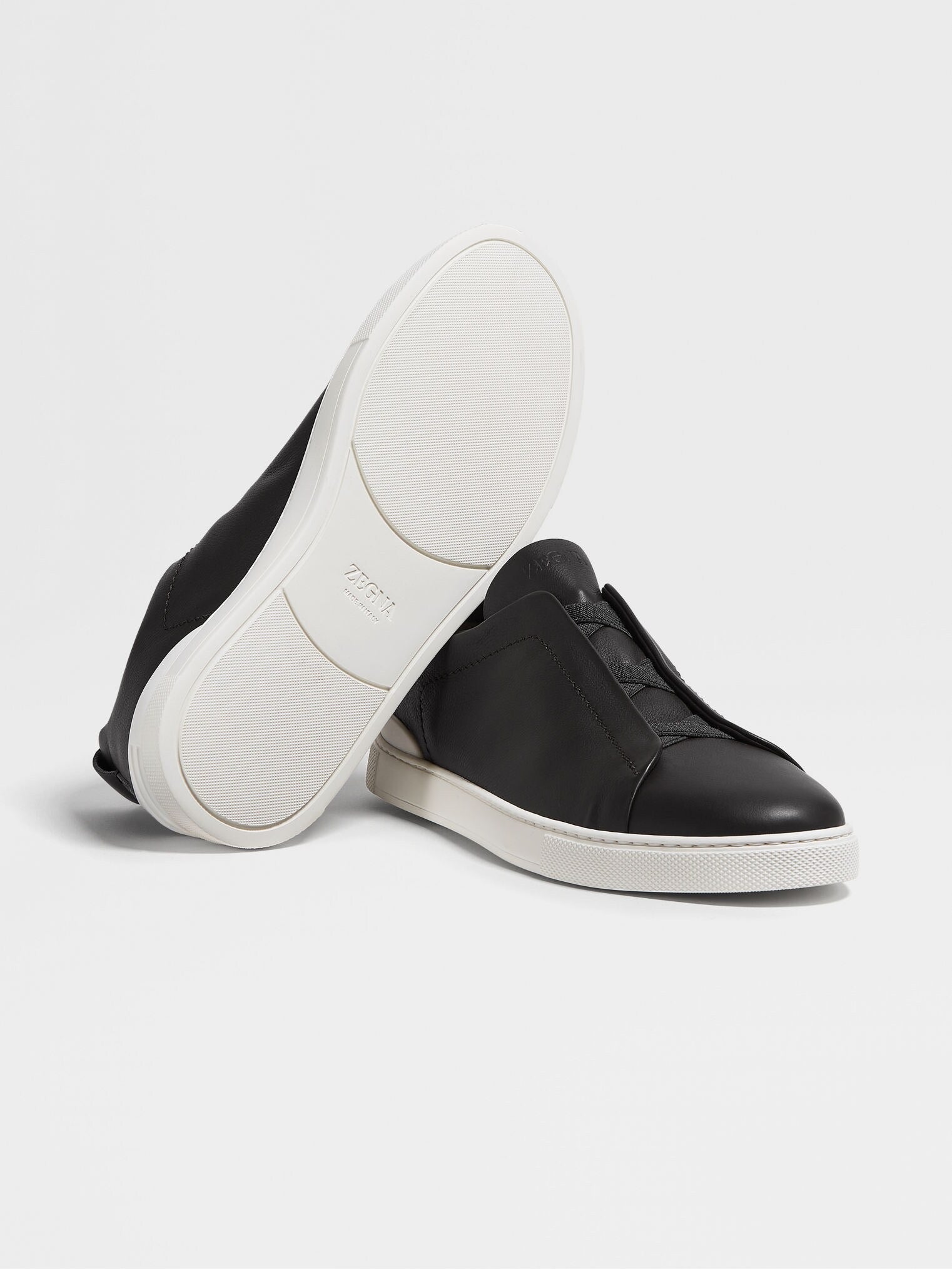 BASKETS ZEGNA TRIPLE STITCH™ SECONDSKIN EN NOIR