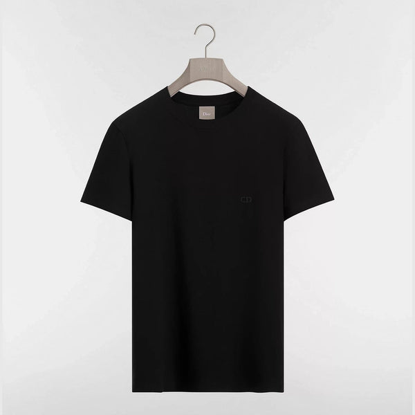 T-Shirt Christian Dior - CD Brodé - Coupe Regular - Noir
