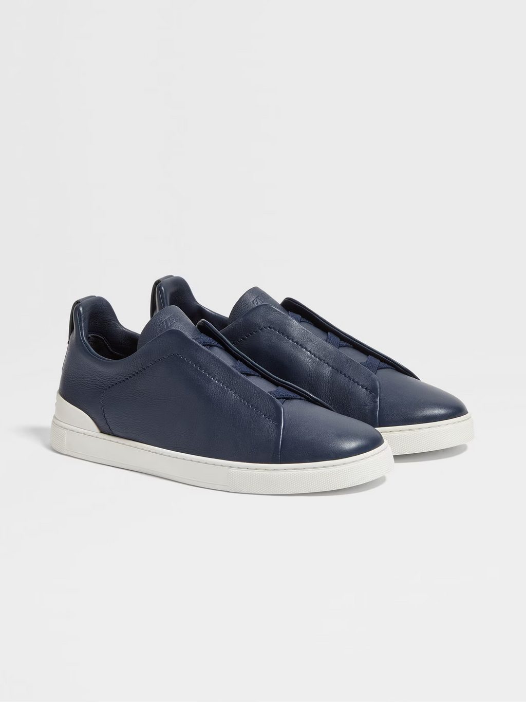 BASKETS ZEGNA TRIPLE STITCH™ SECONDSKIN EN BLEU