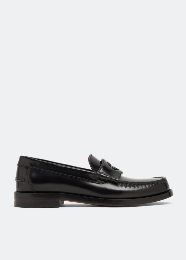 Gucci - G leather loafers Noir