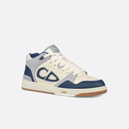 BASKETS DIOR B57 EN BLEU CREME/BLANC