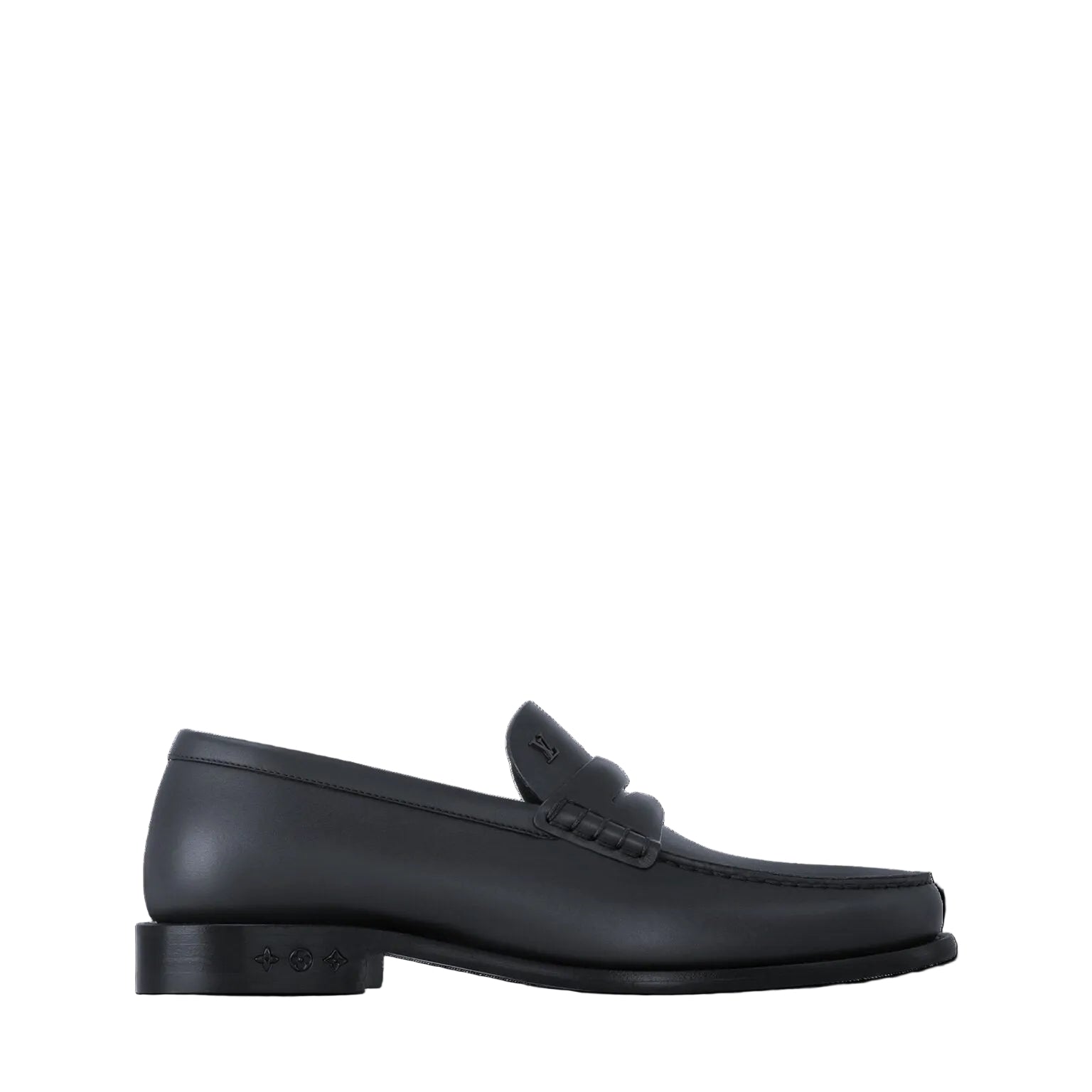 MOCASSIN LOUIS VUITTON « LOUIS » EN NOIR BRILLANT
