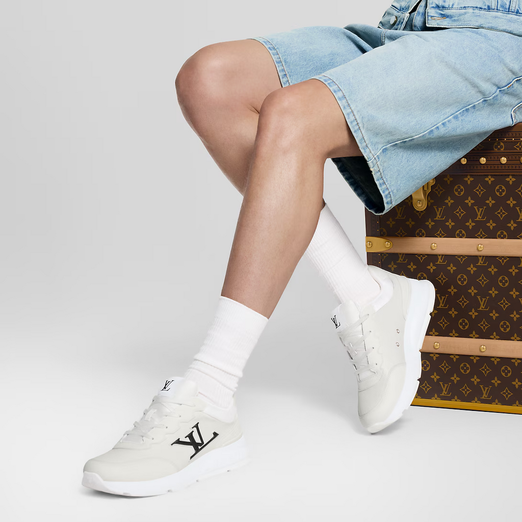 BASKETS LOUIS VUITTON CLASSIQUES LV EN BLANC